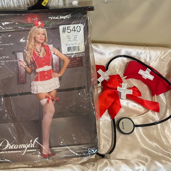 Halloween Women's Nurse Vital Signs Costume - Picture 2 of 4